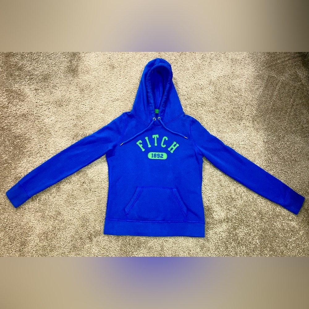 Abercrombie + Fitch Blue Pullover Hoodie